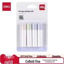 Deli Pen-Style Solid Glue Refills, 4-Pack