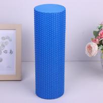 Jogos volelis apvalus EVA putų cilindro volelis Pilateso pratimams, patobulintos treniruotės namuose, skersmuo 10 cm, ilgis 30 cm mėlyna
