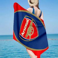 Arsenal Football Club Crest Microfiber Beach Towel, Lightweight And Quick-Dry, for Summer Travel, Beach Essential, Swimming Pool 70cmx140cm(27x55inch)
