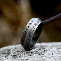 Vintage Odin Norse Viking Rune Rings for Men Fashion Stainless Steel Celtic Knot Rings Retro Couple Amulet Jewelry Drop Shipping 7