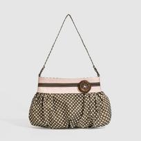 Underarm Bag - Women's Shoulder Bag Tote Bag with Print for Daily Use rožinė/kava