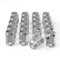 12x1.5 Wheel Lug Nuts, 20PCS M12x1.5 3/4'' (19mm) Hex 1.38 inch Tall Closed End Bulge Style Cone Seat Lug Nut