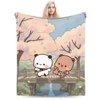 Comfort Bubu Dudu Blanket Accessories Home Decorative Blanket Throw Warm Velvet for Car Size: 75*100cm, Weight: 230 GSM