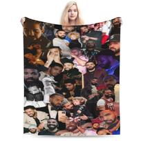 Drakes Iceman Album Blankets Lightweight Thin Velvet Relax Present Throw Blanket Bedding Throws Size: 75*100cm, Weight: 230 GSM