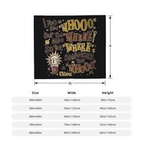 Clair Obscur Expedition 33 Flannel Throw Blanket Esquie Funny Quote Blankets for Sofa Travel Lightweight Bedroom Quilt Size: 75*100cm, Weight: 230 GSM
