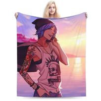 Life is Strang Plush Blankets Girls Boys Flannel Throw Blanket For Living Room Warm Soft Quality Bedspread Birthday Present Size: 75*100cm, Weight: 230 GSM