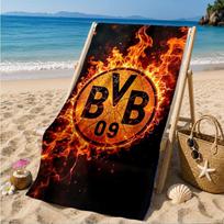 Borussia fcfc Beach Towel, Quick-drying, Easy to Care for, Suitable for Both Fitness and Beach Vacations,Sports Essential 70cmx140cm(27x55inch)