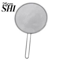 Stainless Steel Splatter Screen Oil Proofing Lid Spill Proof Frying Pan Cover 25cm