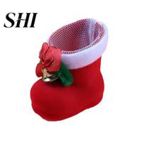 Candy Holder Christmas Boots Reused Increase Atmosphere Decorate Decoration for Gifts Children XS