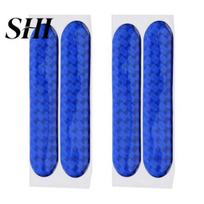 High Durability Car Sticker 4Pcs/Set Reflective 3D Epoxy Self-adhesive Weather Resistant Easy To Apply Brightness Safety Warning Auto Door Decal mėlyna