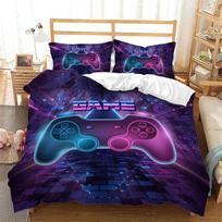 Gamepad Duvet Cover Gamer Bedding Set King For Boys Girls Teen Video Games Quilt Cover Microfiber 3D Gaming Controller Bed Sets 135x200cm