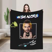 Dizainas JUL Flanelinis pledas Šiltas minkštas patalynės užtiesalas sofai lovai kelionėms biurui Purus lovatiesė sofos lovos užvalkalas 75X95CM
