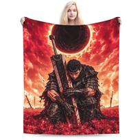 Berserks Antklodė Super Minkšta Juokinga Pliušinė Mesti Antklodė Mergaitėms Berniukams Sofa Lova Flanelinė Paklodė Lovos Dangalas 75X95CM