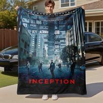 1 vnt. Leonardo DiCaprio, Inception Lauko flanelės pledas Minkštas pliušinis dekoras iškyloms, stovyklavimui, miegamajam, žaidimų kambariui arba pietų pertraukai n1191A 75X95CM