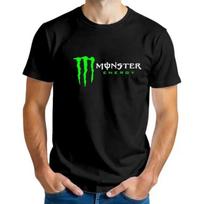 T-shirt With The Monster Energy Logo - Black S įvairiaspalvis