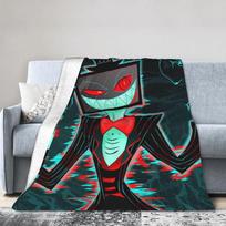 Animacinis Hazbins Hotels Vox Antklodės Vilnos Dekoracija Kvėpuojanti Super Šilta Mėtoma Antklodė Lovai Biurui Pliušinė Plona Antklodė 75X95CM