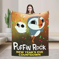 Puffin Rock Antklodė Kokybiška Super Šilta Mesti Antklodę Žiemos Vaikams Suaugusiems Sofa Kėdė Sofa Lova Madinga Lovatiesė 75X95CM