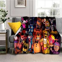 Siaubo žaidimas F-FNAF Freddy Filmas Flanelinis pledas Minkštas šiltas pledas miegamajam svetainei lovai kelionei stovyklavimui iškylai Dovana 75X95CM