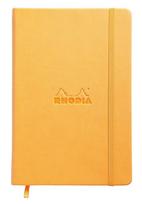 Rhodia Webnotebook 192 Italian synthetic leather ivory PEFC WEBNOTEBOOK A5, dot-ruled, pages, hardcover, paper, 90g/m², certified, orange. (RHODIA oranžinė