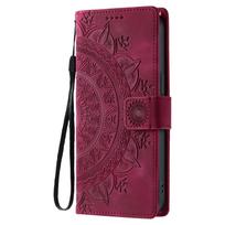Flip Leather Wallet Phone Case for Mi Redmi Note 15 14 13 12 Pro Plus 15C 14C 13C A5 12S 5G Cards Solt Holder Cover Bag Redmi Note 15 4G raudona