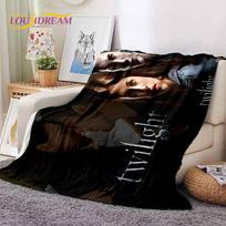 3D The Twilight Saga Edward Bella Blanket,Soft Throw Blanket for Home Bedroom Bed Sofa Picnic Travel Office Cover Blanket Kids Size: 75*100cm, Weight: 230 GSM