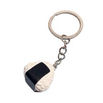 Simulation Simulation Japanese Sushi Key Chain Resin Japanese Rice Ball Model Pendant  Jewelry Girl A