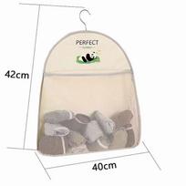 Large Capacity Panda Storage Bag for Socks, Underwear, and Panties - Hanging Wardrobe Door Organizer with Mesh Pockets