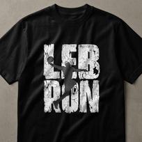 LeBron Grunge Basketball T-Shirt | Player Fan Gift Tee | Distressed Urban Streetwear Apparel for Men & Youth 2XL