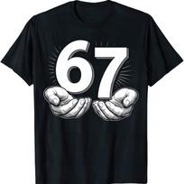 Six Seven Math Joke T shirt - Number Day Humor Tee S