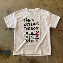 Think Outside the Box Tic Tac Toe T-Shirt | Funny Puzzle Tee S