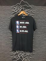 Vintage Pro Trump Humor Tee - More Jobs No Jobs - Size M S