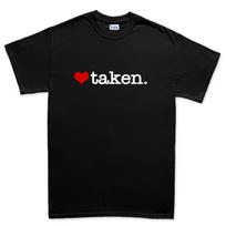 Mens Hashtag Taken Funny Valentine Stag Hen Bridal Party T-Shirt Tee Top T-Shirt M