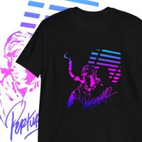 Perturbator T shirt Dark Synthwave Cyberpunk Clothing XL white