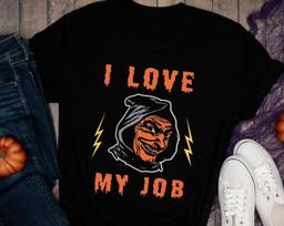 I Love My Job Halloween T-Shirt - Spooky Retro October Tee S