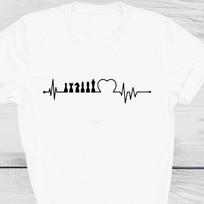 CHESS Heartbeat T-Shirt Gaming Shirts Chess Player Shirt Preent Gift for her Gift for Him Games Lover Birthday Present Unisex Gift Tee Tops L
