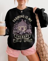 Stardew Valley Shirt Farming Is My Therapy Cozy Game T-Shirt T-shirt Indie Video Game Merch Gamer Gift Pixel Art Stardew Fan 3XL