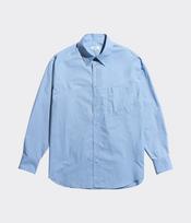Calico Typewriter Office Shirt / Blue Blue/M