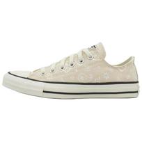 Converse Chuck Taylor Seasonal Comfortable Versatile Shock Absorbing Low Top Canvas Shoes Unisex sneakers Off-White A19185C 36 beige