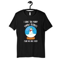 Snow Globe Shirt, Funny Snow Globe Collector T-Shirt, T-shirt, T-shirt, Women's Tee, Tank Top M