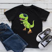 Dinosaur Rollerblade T-Shirt, T-shirt, Women's Tee, Kids Tee, Toddler Tee,T-shirt, Tank Top, T-shirt L