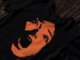 Japanese Horror Anime Shirt | Screaming Face Asian Graphic Tee | Creepy Manga Goth Apparel | Junji Ito Inspired Alt Fashion XL