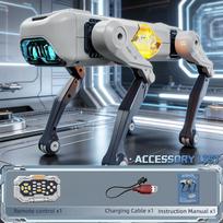 Dirbtinio intelekto išmanus robotas šuo ATLAS Nuotolinio valdymo balsu APP valdymas Bioninis interaktyvus robotas šuo žaislas su dainavimu, šokiu, šviesa vaikams Dovanų