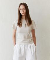 Lady Volume 90S Slim T-Shirt_Beige Beige/Free
