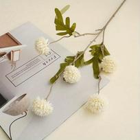 1Pc Simulation Autumn Five-Head Dandelion Ball Chrysanthemum, for Outdoor Courtyard Festival Ceremony Decoration