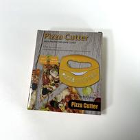 1 vnt. Pusapvalis picų peilis su apsauginiu dangteliu, Daugiafunkcis nerūdijančio plieno pjaustytuvas color box packaging