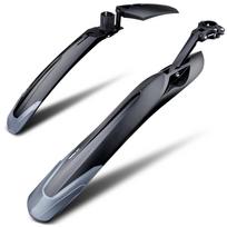 RBRL dviračio purvasaugių rinkinys MTB dviračių sparnas E-dviratis reguliuojamas kalnų dviračio TPE, pailgėja, patentuotas greitas atjungimas RL-910-Rear fender