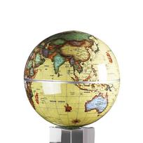 Drop Shipping 6 Inch Solar Powered Auto Spinning World Globes Self Rotating Globe Model Teaching Resources Geography geltona