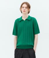 Mind Bridge Cable Cara Short Sleeve Knit - 5 Colors Mykt31M2 Ge/095