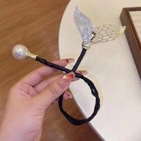 Tail Hair Accessories Butterfly Hair Device Hair Bun Maker Flower Ponytail Buckle Hairstyle Tools A