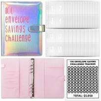 100 Envelope Money Saving Box A5 Budget Binder Organizer Savings Challenge Budget Planner Book 100 Envelope Savings Challenge (Silver,no&A5) sidabras